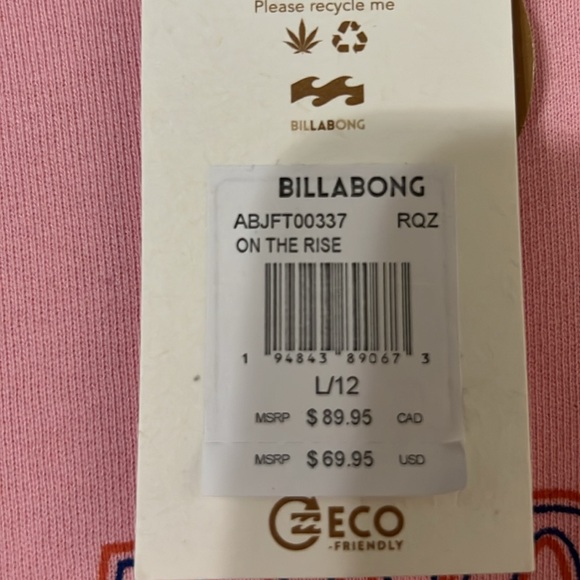 BNWT BILLABONG WRANGLER TOP SIZE L - Picture 4 of 4